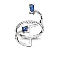Ring in gold with ct. 0,93 sapphires and ct. 0,42 diamonds - ALFIERI & ST. JOHN