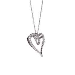 White gold necklace with heart pendant - ALFIERI & ST. JOHN