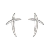Cross earrings with diamonds - ALFIERI & ST. JOHN