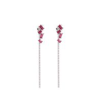 Earrings in gold with ct. 1,66 rubies and ct. 0,64 diamonds - ALFIERI & ST. JOHN
