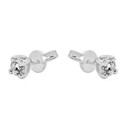  Oro & Co white gold earrings with 0.60 ct diamonds - ORO&CO