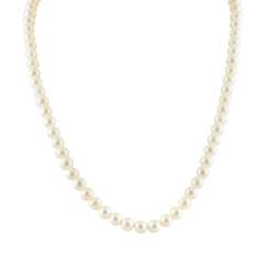 Collar oro de perlas de agua dulce en oro, 42 cm de largo - ORO&CO