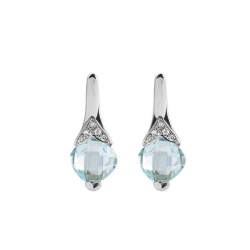 Earrings with topaz and diamonds - ALFIERI & ST. JOHN