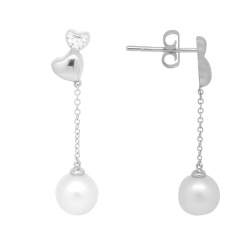 Earrings with pearls and diamonds - BLISS