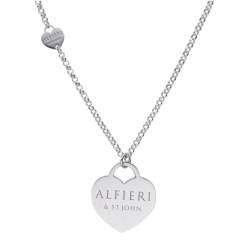 Collana lunga in argento con cuori - ALFIERI & ST. JOHN 925