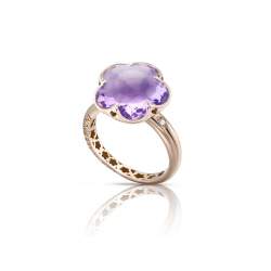 Ring Bon Ton Collection in gold with ct. 5,3 amethyst  - PASQUALE BRUNI