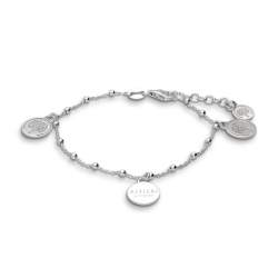 Silver bracelet with charms  - ALFIERI & ST. JOHN 925