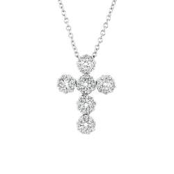 Collana con croce in diamanti - SALVINI