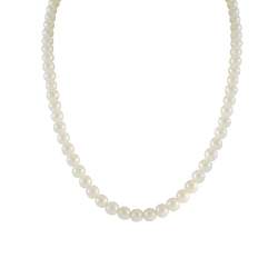 Collar fila de perlas Freshwater con cierre  de oro  amarillo  18 kt - ORO&CO