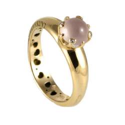 Rose quartz and diamond ring - PASQUALE BRUNI